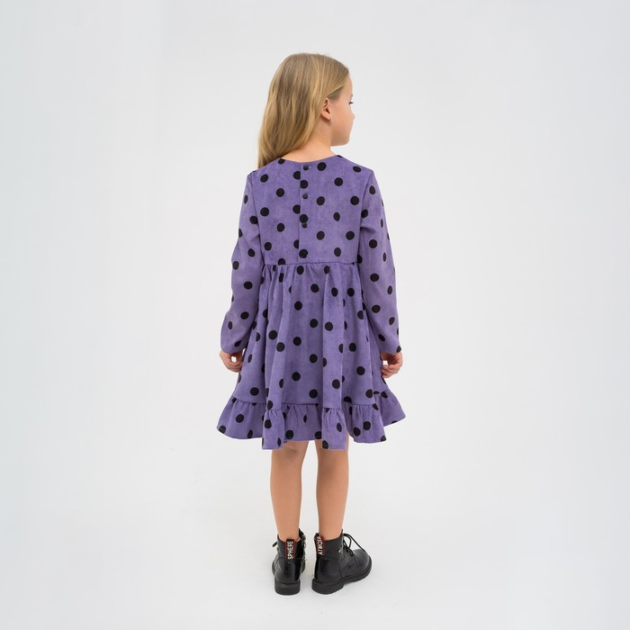Платье детское KAFTAN Платье детское KAFTAN "Горох", р. 30 (98-104), сиреневый