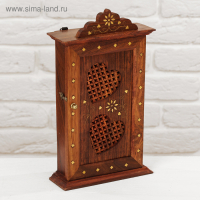 Ключница "Резные сердечки" дерево28*16*6 см Ключница "Резные сердечки" дерево28*16*6 см