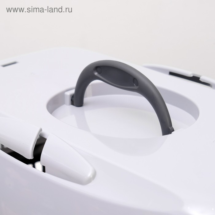 Переноска для животных до 12 кг "Пижон" 49х33х32см, металлическая дверь, серая