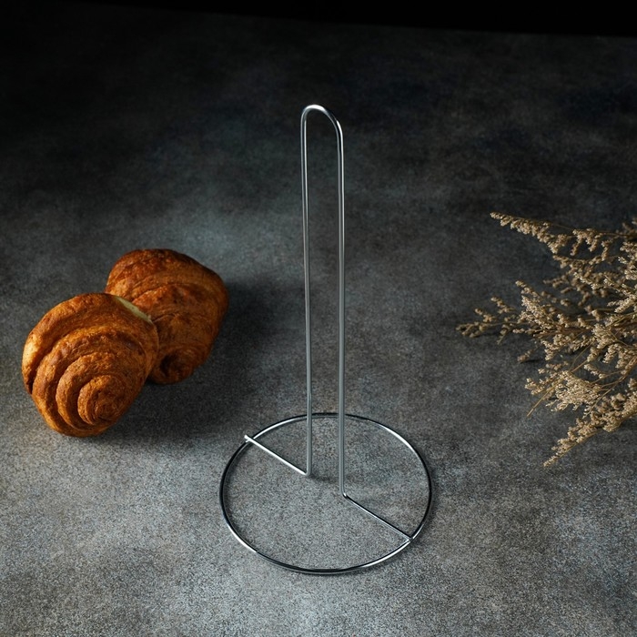 Держатель для бумажных полотенец Доляна, 13,5&times;13,5&times;28 см, цвет хром