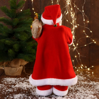 Дед Мороз "В красном костюмчике с орнаментом, с посохом" двигается, 50 см