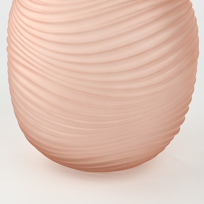 Ваза для цветов &laquo;Аура&raquo; из бежевого стекла 25&times;20&times;20 см