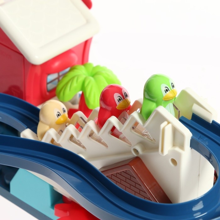 Конструктор развивающий с шестерёнками &laquo;Весёлые пингвинята&raquo;, 33 детали