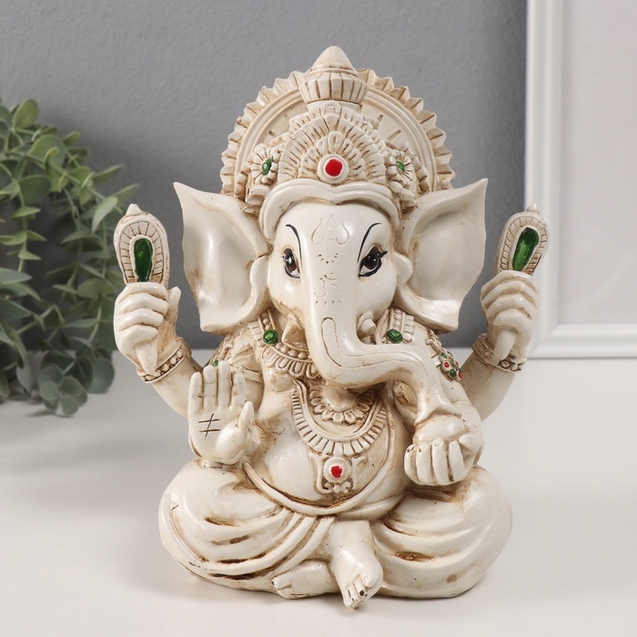 Сувенир полистоун под камень Сувенир полистоун под камень "Ганеша - бог мудрости и благополучия" 12х17,5х21 см