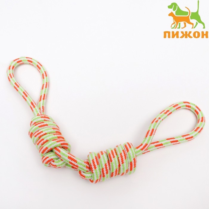 Игрушка тренировочная канатная Игрушка тренировочная канатная "Бесконечность", 48 см, до 130 г, микс цветов