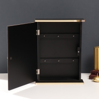 Ключница дерево "Филин" чёрная, зеркальная 6х22,3х29,5 см Ключница дерево "Филин" чёрная, зеркальная 6х22,3х29,5 см