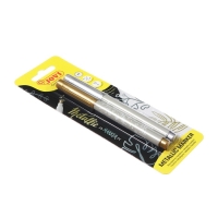 Маркер-краска (лаковый) для декора JOVI Decor Metalic, золото + серебро