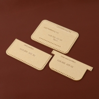 Набор лекал &laquo;Картхолдер с отделениями&raquo;, 7 &times; 10 &times; 0,5 см, 3шт, акрил