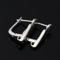 Швензы родированные &laquo;Геометрия&raquo; фигуры, цвет серебро