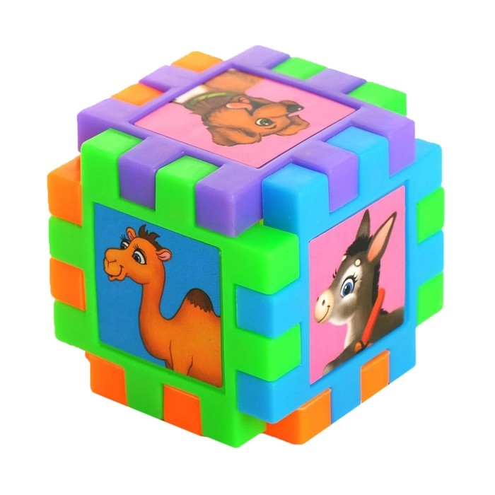 Мозаика-конструктор &laquo;Моя ферма&raquo;, 18 деталей, пазл, пластик, животные, по методике Монтессори