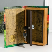 Сейф-книга дерево кожзам "Змея в джунглях" 3D тиснение 21х13х5 см Сейф-книга дерево кожзам "Змея в джунглях" 3D тиснение 21х13х5 см