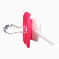 Набор: Соска - пустышка с держателем &laquo;Слоник&raquo;, анатомическая +6 мес, цвет розовый