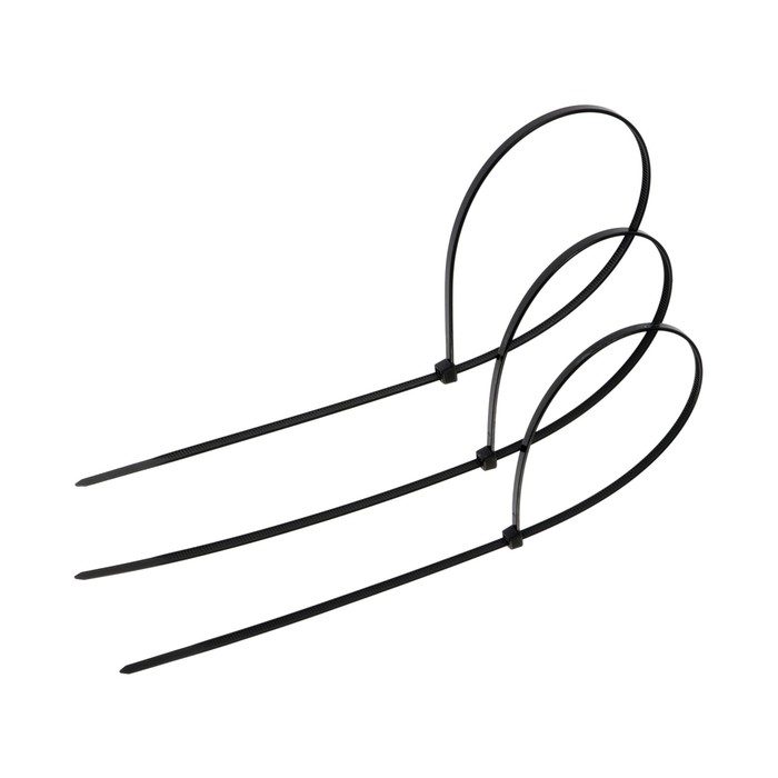 Хомут нейлоновый ТУНДРА krep для стяжки, 3.6х370 мм, черный, в упаковке 100 шт. Хомут нейлоновый ТУНДРА krep для стяжки, 3.6х370 мм, черный, в упаковке 100 шт.