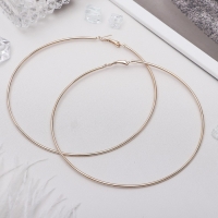 Серьги кольца &laquo;Классика&raquo; d=10 см, цвет золото