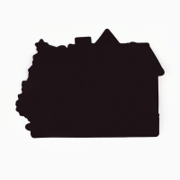 Магнитная доска с полем для записи и фломастером &laquo;Домик&raquo;, на Новый Год, 16 х 11,9 см