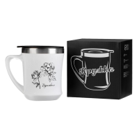 Термокружка, 350 мл, Lifestyle "Вдохновение", сохраняет тепло 3 ч, белая