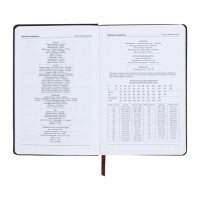 Ежедневник недатированный, А5, 140л, клетка, обл.кожзам, Синий Ежедневник недатированный, А5, 140л, клетка, обл.кожзам, Синий