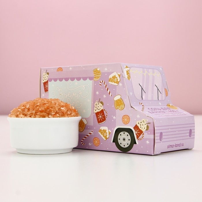 Соль для ванны &laquo;Время чудес&raquo;, 400 г, аромат имбирного пряника, Новый Год