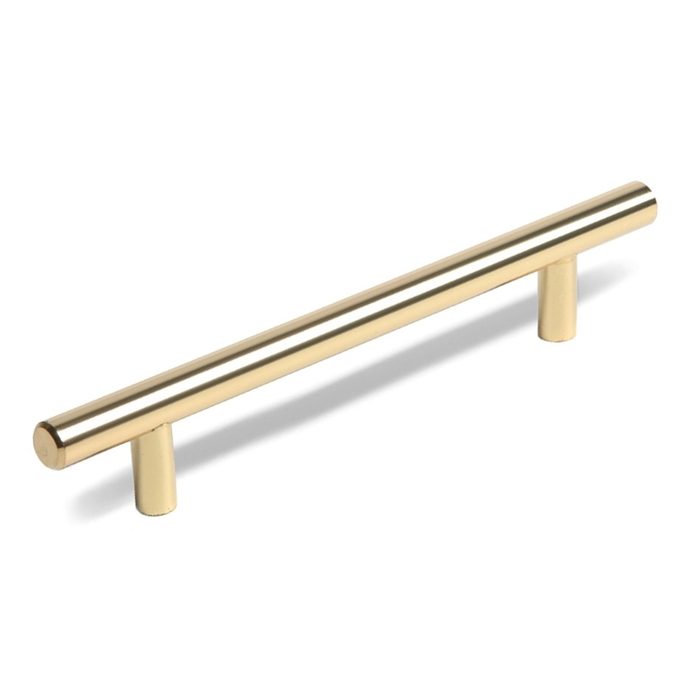 Ручка рейлинг ТУНДРА BISTRO,  d=12 мм, м/о 128 мм, цвет золото