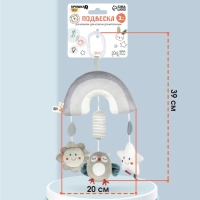 Подвеска - погремушка &laquo;Совушка&raquo;, пищалка, шуршит, на кроватку, коляску, Крошка Я