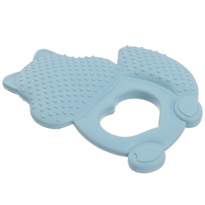 Прорезыватель силиконовый &laquo;Белочка&raquo;, цвет синий, Mum&Baby