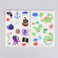 Набор &laquo;Детские татуировки&raquo;, светятся в темноте, 2 листа