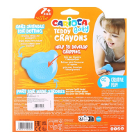 Мелки восковые 6 цветов, Carioca "Baby", фигурные, для малышей Мелки восковые 6 цветов, Carioca "Baby", фигурные, для малышей