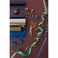 Новый год! Лента атласная &laquo;Олени&raquo;, 15 мм, 23 &plusmn; 1 м, цвет зелёный №56