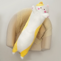 Мягкая игрушка-подушка «Кот», 110 см, цвет жёлтый Мягкая игрушка-подушка «Кот», 110 см, цвет жёлтый