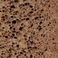 Натуральная пемза для педикюра, с подвесом, 10 &times; 6 см, в коробке, цвет коричневый