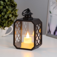 Ночник "Фонарь малый" LED от батареек 3хLR44 черный 9,5х6,5х15,5 см Ночник "Фонарь малый" LED от батареек 3хLR44 черный 9,5х6,5х15,5 см