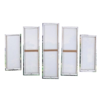 Картина модульная на подрамнике "Мостик в лесу" 115х80 см (80х23; 2-70х23; 2-53х23)