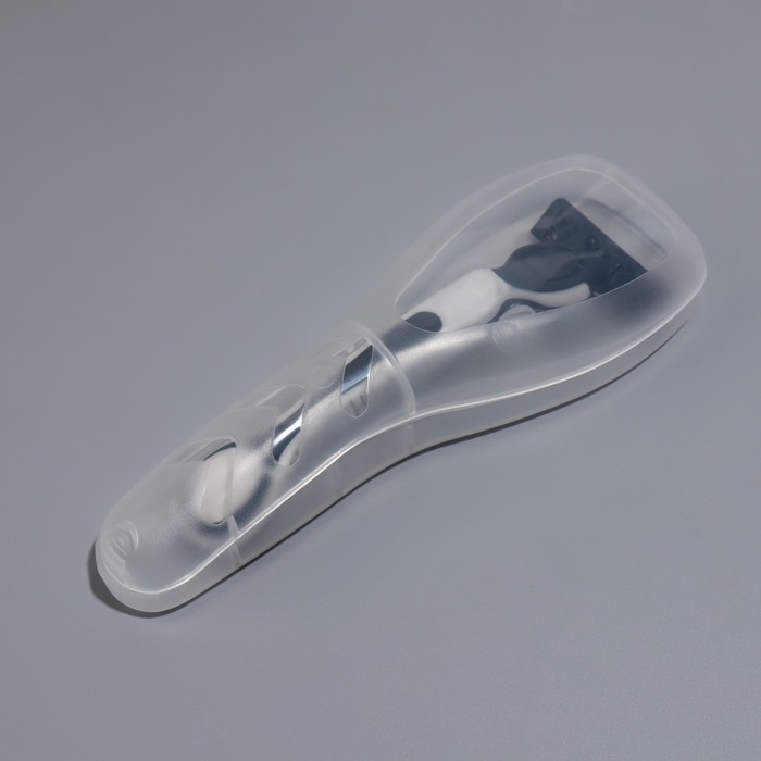 Органайзер для бритвы, с крышкой, 16,6 &times; 5,2 &times; 3 см, цвет прозрачный