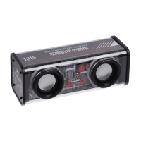 Портативная колонка А88, 10 Вт, прозрачная, подсветка, 1800 мАч, чёрная Портативная колонка А88, 10 Вт, прозрачная, подсветка, 1800 мАч, чёрная