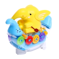 Музыкальная каталка &laquo;Плывущий слонёнок&raquo;, звуковые эффекты, цвета МИКС