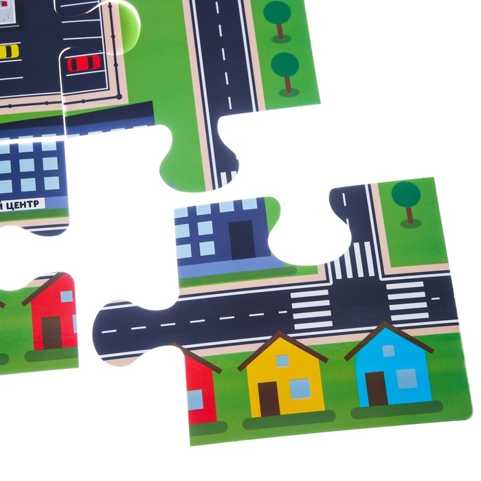 Светофор с игровым полем &laquo;Изучаем ПДД&raquo;, световые эффекты, русский чип, Синий трактор