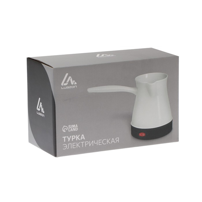Турка электрическая Luazon LTE-601, 600 Вт, 250 мл, защита от включения без воды, коричневая Турка электрическая Luazon LTE-601, 600 Вт, 250 мл, защита от включения без воды, коричневая