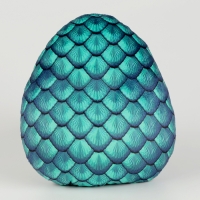 Мягкая игрушка-подушка &laquo;Яйцо-змея&raquo;, зелёная, 16 см