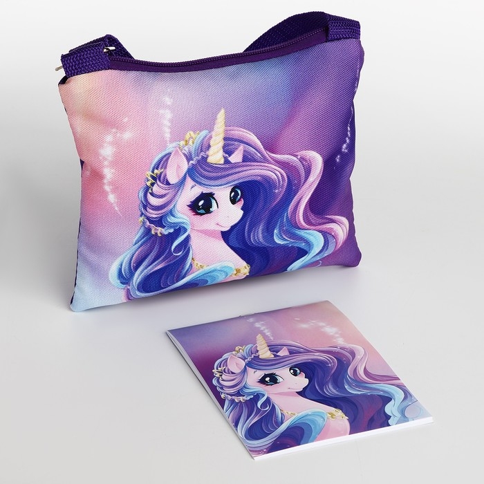Набор подарочный для девочки Набор подарочный для девочки "Единорог", сумка, блокнот