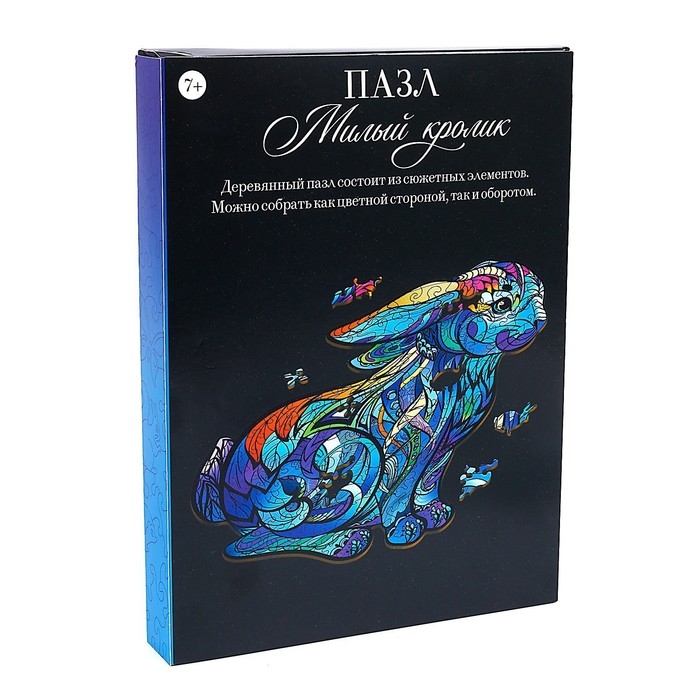 Пазл деревянный фигурный &laquo;&lrm;Милый кролик&raquo;&lrm;, 102 элементов