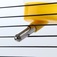 Поилка для клетки, 400 мл, 9 х 6 х 20 см, жёлтая Поилка для клетки, 400 мл, 9 х 6 х 20 см, жёлтая