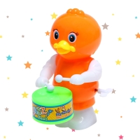 Заводная игрушка &laquo;Утка барабанщик&raquo;, МИКС