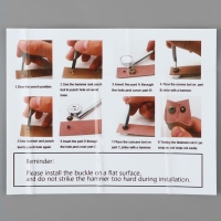 Кнопки установочные, Дельта, d = 15 мм, 40 шт, с установщиком, в органайзере, 11,8 &times; 8,1 &times; 2,3 см, цвет серебряный