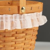 Корзина плетёная, 16&times;13&times;11 см, ручка h=11 см, ива, натуральный цвет