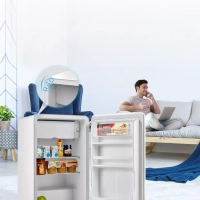 Холодильник MDRD142SLF01, белый, однокамерный, 93 л, ретро