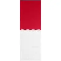 Блокнот Dali Mini в клетку, красный