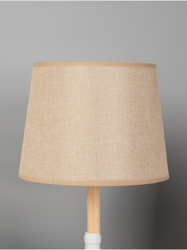 Лампа настольная BayerLux ЭКО "Тамара" 1х40Вт Е27 коричневый/белый. 26х26х44см