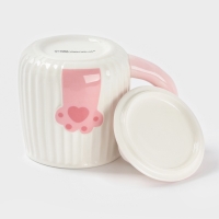 Кружка "Лапочка" 14х9х13,5 см, цвет розовый