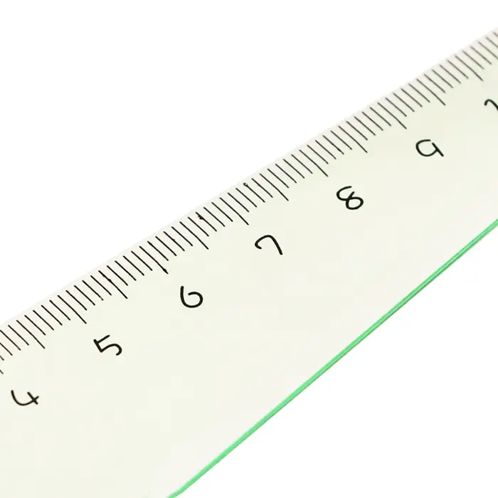 Линейка пластиковая 12 см "Звезда", фиолетовая