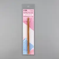 Крючок для вязания, бамбуковый, d=7 мм, 15 см